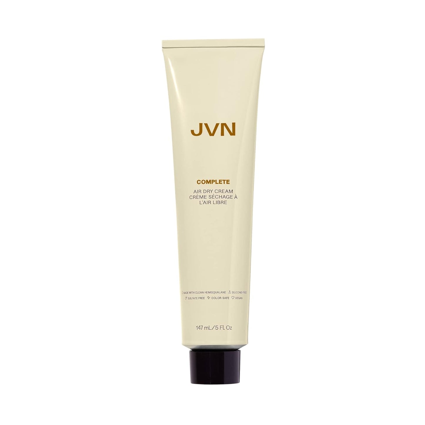 JVN No Heat Air Dry Cream - Hair Smoothing & Curl Enhancer, 5 Fl Oz | Silicone-Free, Natural Texture
