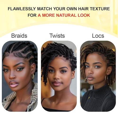 Vlliyava 10-Inch Afro Kinky Bulk Human Hair for Braiding & Locs (30g)