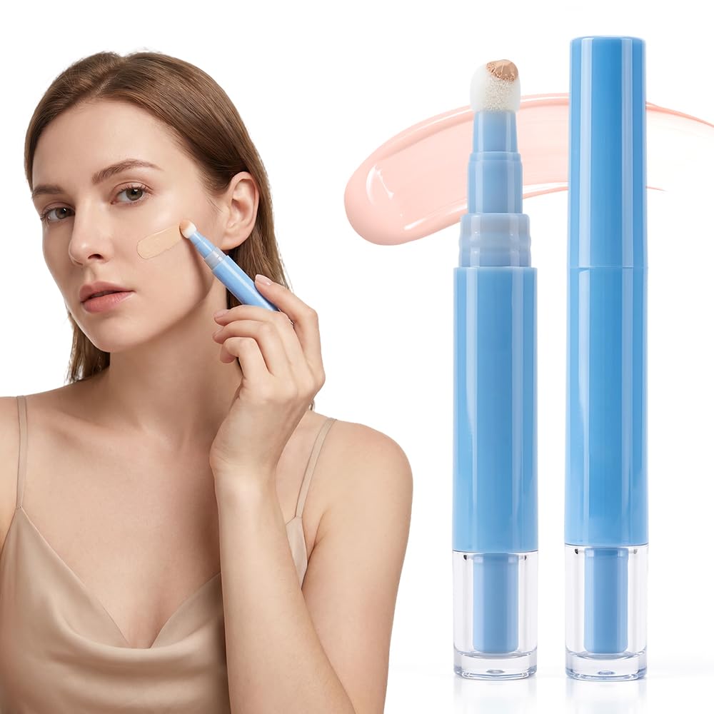 Liquid Foundation & Eye Concealer Pen - High Coverage, 24-Hour Long-Lasting | Shade 03 Beige