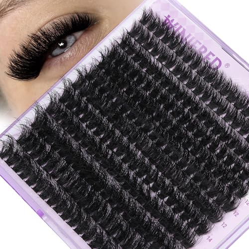 Winifred Wispy Volume Cluster Eyelash Extensions 240pcs - D Curl Mink Lashes