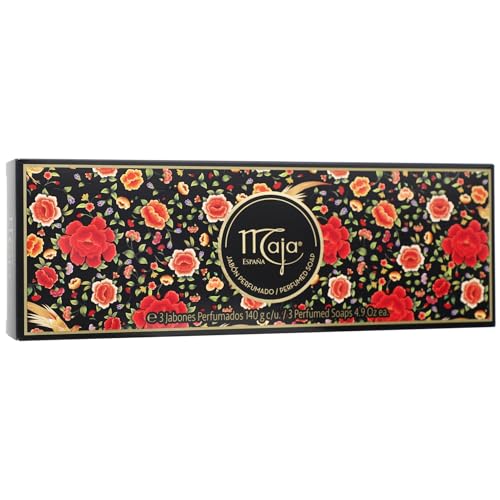 Maja Classic Soap Set - 3 x 140g Moisturizing Soaps with Floral Scent