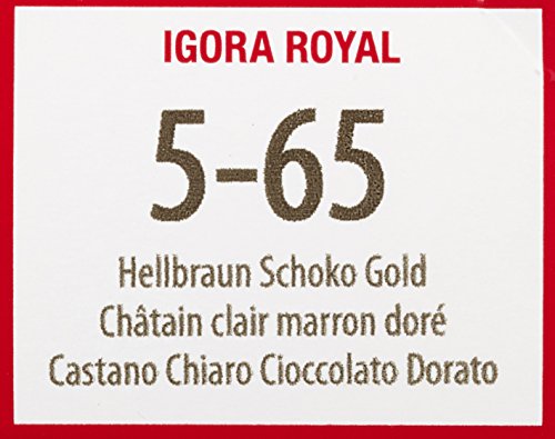 Schwarzkopf Igora Royal 5-65 Light Brown Chocolate Gold Hair Color 60ml