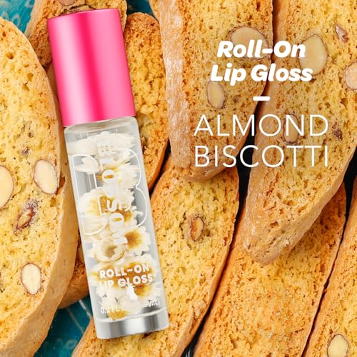Blossom Almond Biscotti Lip Gloss - Non Sticky, Long Lasting, Made in USA, 0.2oz