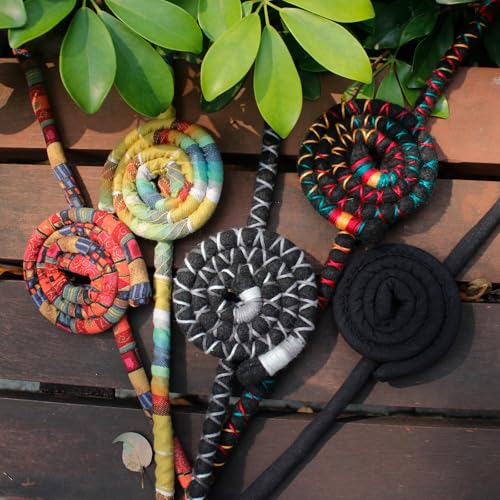 Spiral Lock Dreadlock Hair Tie - Bendable Ponytail Holder for Thick Hair