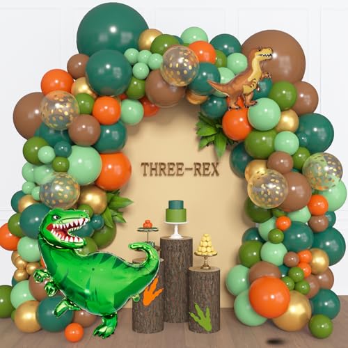 161Pcs Dinosaur Balloon Arch Kit for Birthday Party & Baby Shower