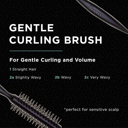 Denman D73 Vented Barrel Round Hair Brush for Volume and Fast Drying