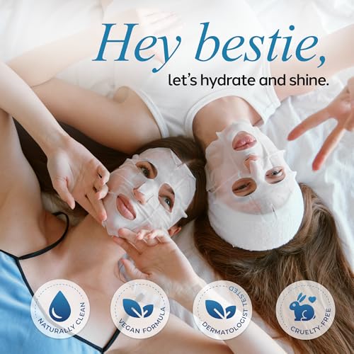 Skin 2.0 Vitamin C & Hyaluronic Acid Face Mask Set – 10 Count