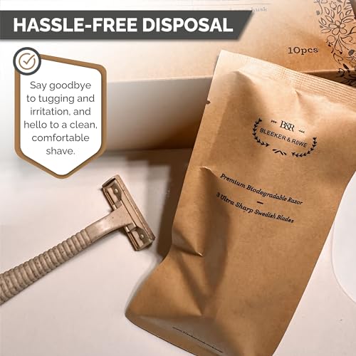 Bleeker & Röwe Eco-Friendly Disposable Razors - Triple Swedish Steel Blades