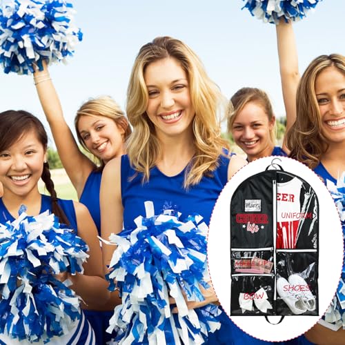 40" Cheerleading Garment Bag - Waterproof Travel Storage with 5 Pockets