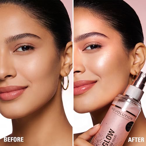 Makeup Revolution Fix & Glow Illuminating Spray - 3.38 Fl Oz