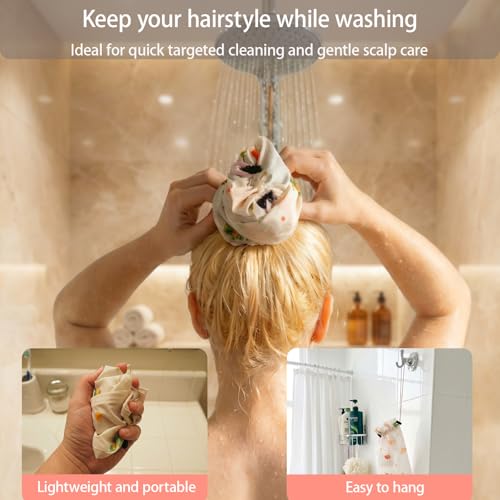 MARRASSA Reusable Waterproof Shower Cap with Crown Opening for Long Hair, Adjustable & Eco-Friendly