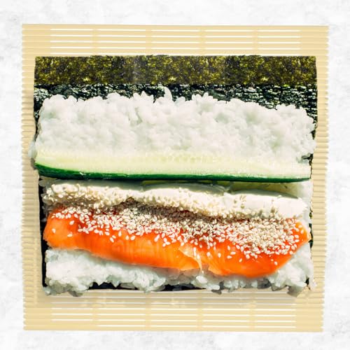TIKUSAN Non-Stick Sushi Rolling Mat - Japanese Double Embossed Design