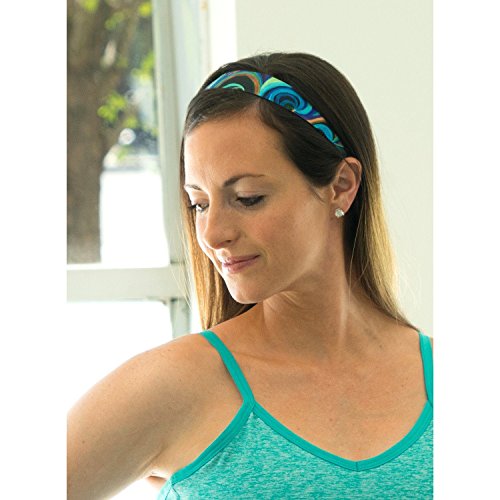 Sweaty Bands Sunsoaked Fitness Headband - Non-Slip Velvet Lined Hairband