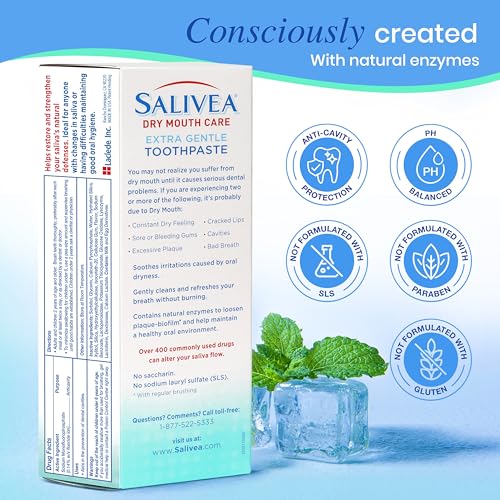 Salivea Dry Mouth Toothpaste with Fluoride & Xylitol - 4.3 oz