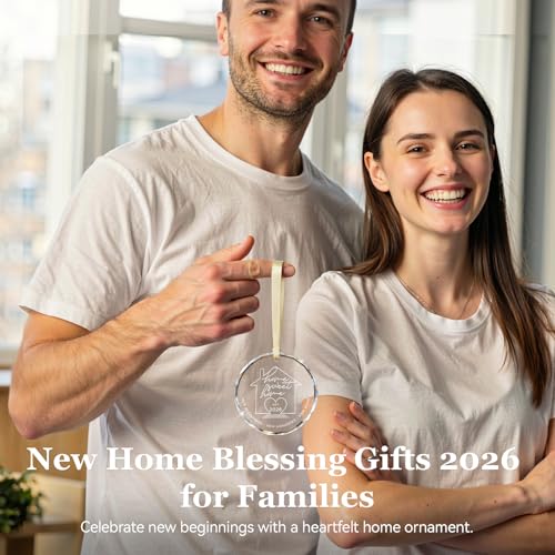 2026 New Home Crystal Ornament - Heartfelt Housewarming Gift