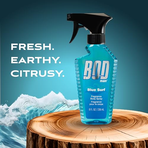 BOD Man Body Spray Bundle: Blue Surf & Most Wanted 8 fl oz