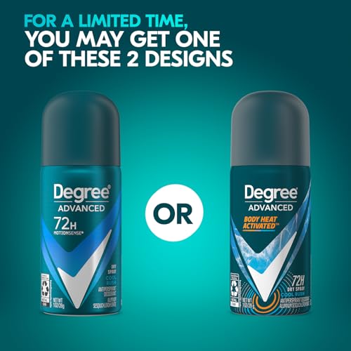 Degree Men Travel Deodorant Spray 3-Pack - Cool Rush 1 Oz Each