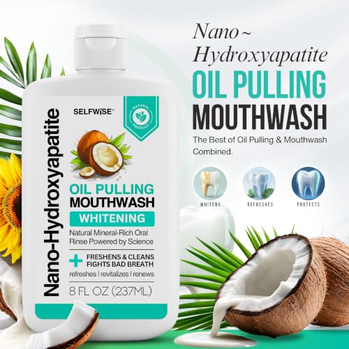 Coconut Mint Nano-Hydroxyapatite Whitening Mouthwash - 8oz
