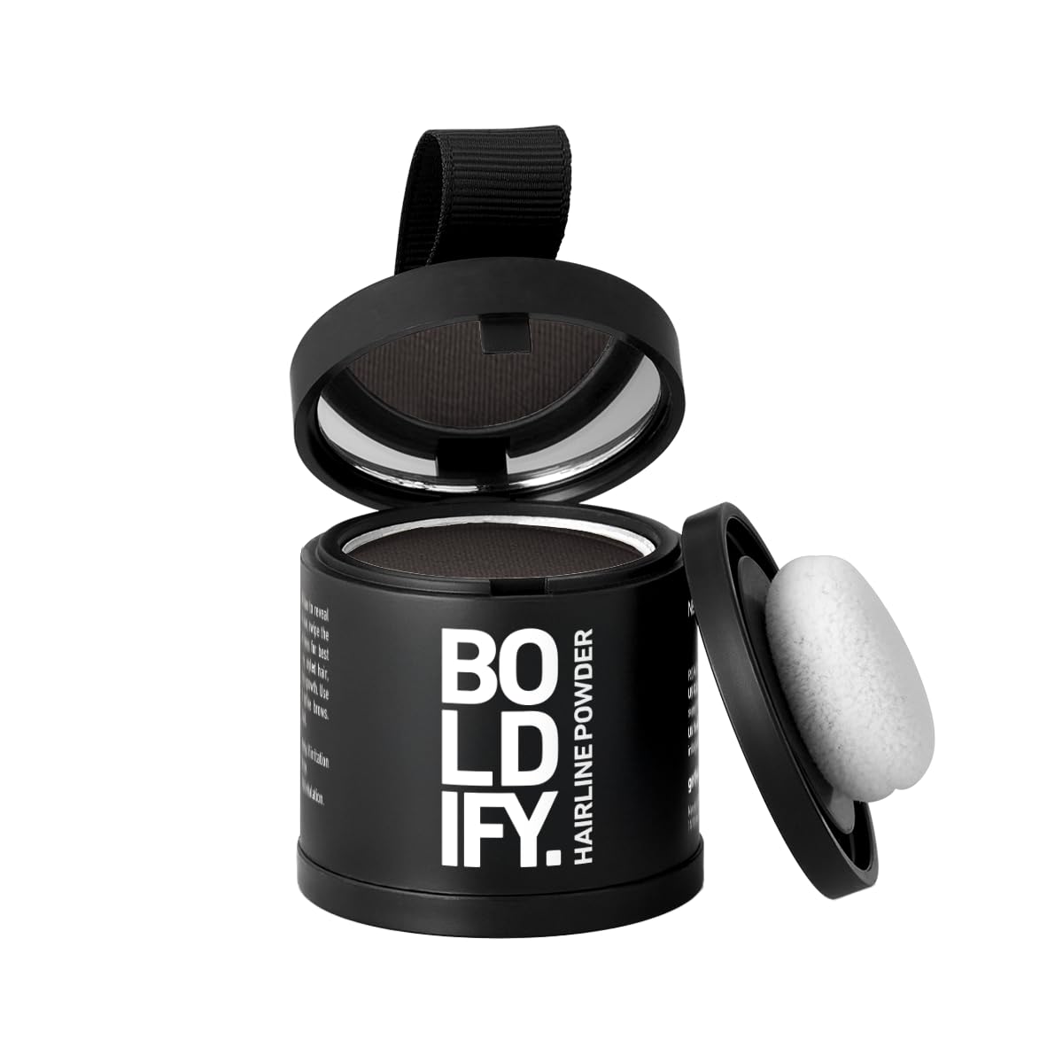 BOLDIFY Hairline Powder - Water-Resistant Root Touch Up for Gray Coverage | 10g Medium Brown, 24-Hour Stain-Proof