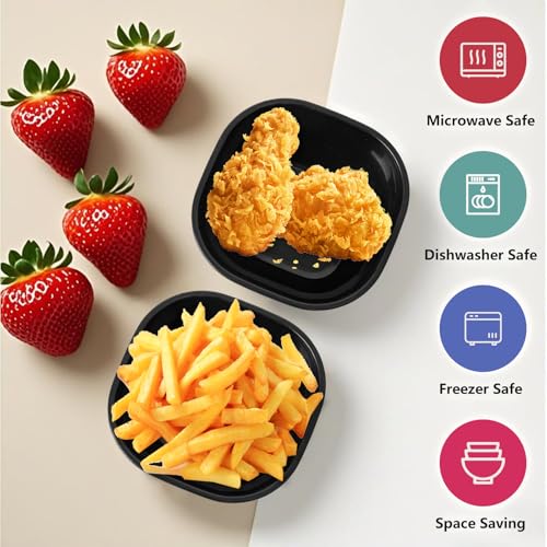 SHECIPIN 12 Pack Unbreakable Dipping Bowls - 4.5 oz Eco-Friendly Sauce Cups