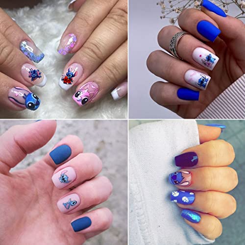 6 Sheets Self-Adhesive Cartoon Nail Art Stickers - Kawaii Designs
