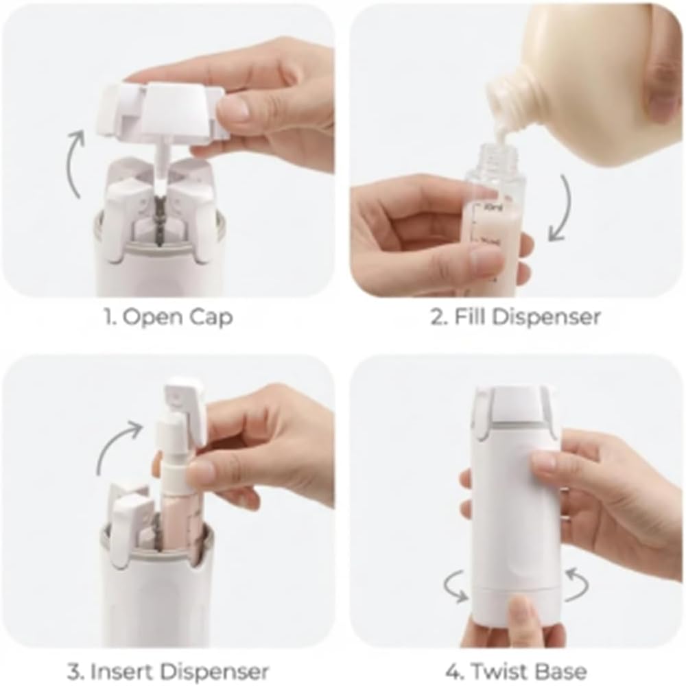 Pourpod 4-in-1 Travel Bottle - Versatile Green Design for On-the-Go Hydration