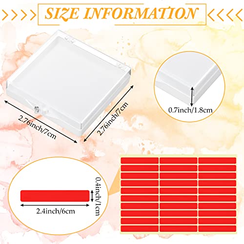 White 15 Pcs Nail Press On Display Case Organizer with Acrylic Storage Box