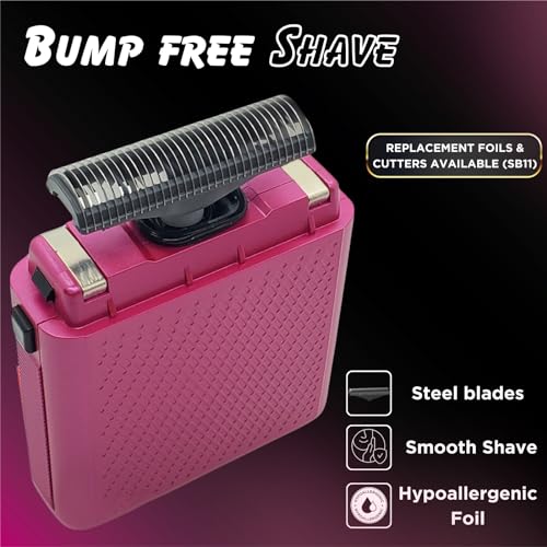 Pink Supreme Trimmer Replacement Foil & Cutter SB11 for SOLO STF101 - Hypoallergenic, Close Shave