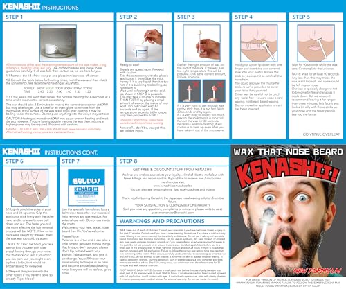 KENASHII Nose and Ear Hair Removal Wax Kit - Standard Kit