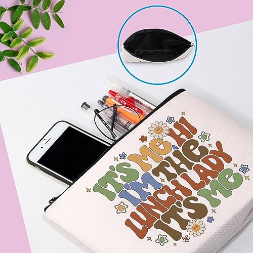 I’m Lunch Lady Canvas Zipper Pouch - Cafeteria Staff Makeup Bag Gift