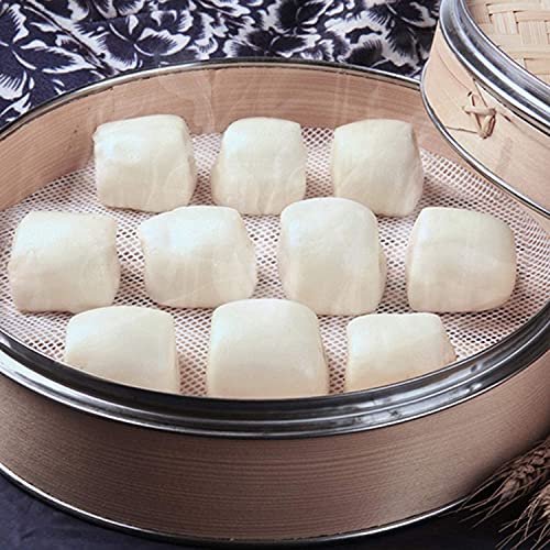 GUCUJI 13-Inch Silicone Steamer Liners - Non-Stick, Reusable Mats (4 Pcs)