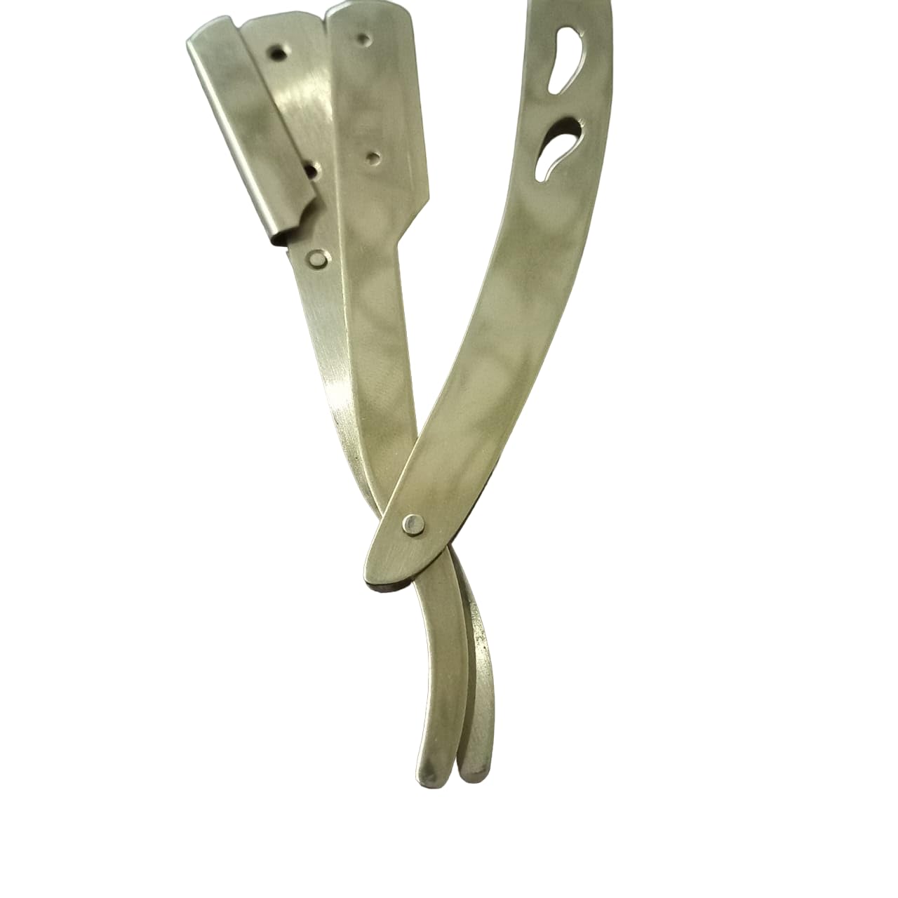 Straight Edge Professional Barber Shaving Razor for Men for Close Shaving With Storage Pouch Golden Colour