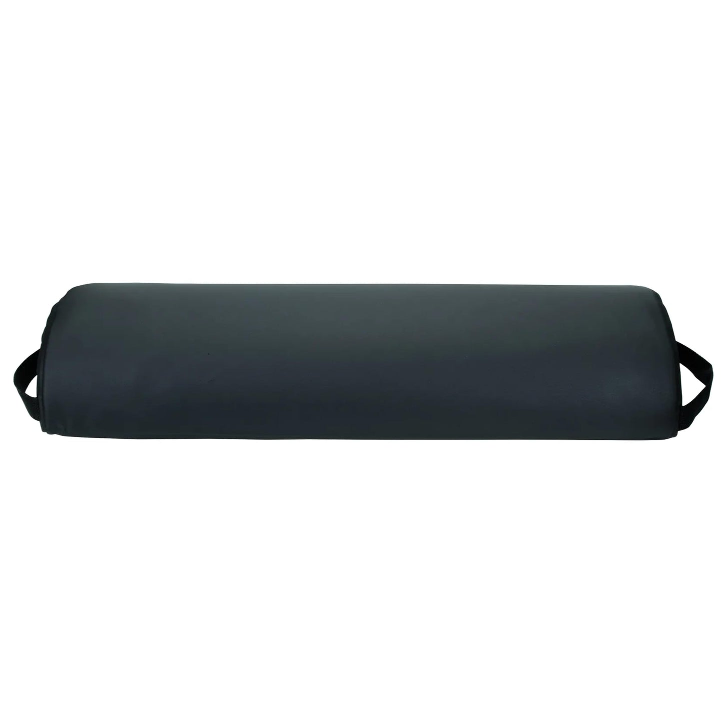 ForPro Premium Jumbo Half-Round Bolster Pillow for Massage and Yoga, Oil and Stain-Resistant, 9”W x 4.5" H x 26”L, Black