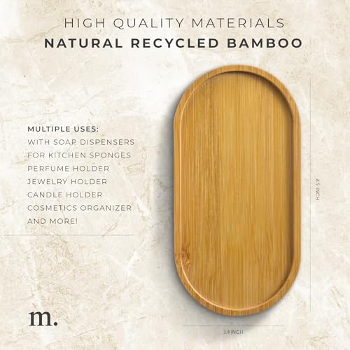 MaisoNovo Bamboo Soap Tray | Eco-Friendly Bathroom Organizer