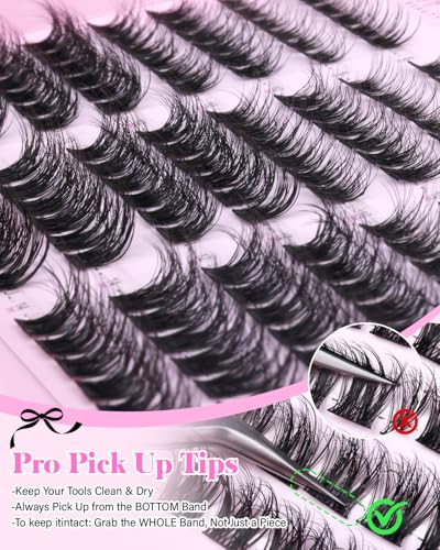 Fluffy Eyelash Clusters 8-14mm - Soft & Comfortable Volume CD Curl