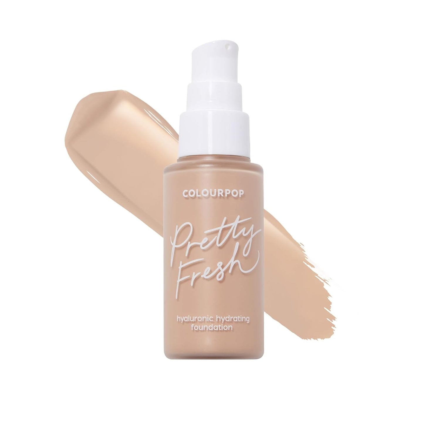 ColourPop Pretty Fresh Liquid Foundation - Hydrating Medium Coverage Foundation with Hyaluronic Acid & Coconut Water | Medium 80W (1 oz)