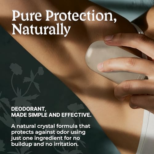 SVARA Natural Alum Crystal Deodorant Stick - Aloe Vera & Green Tea, 75ml
