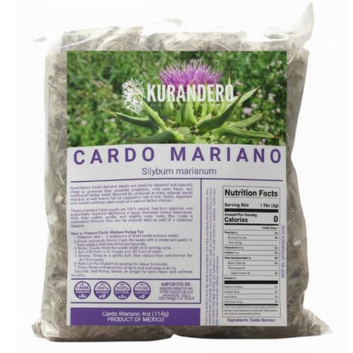 Kurandero Milk Thistle Herbal Tea - 4oz Loose Leaf, Caffeine-Free