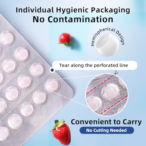 90 Strawberry Scented Orthodontic Wax Dots for Braces