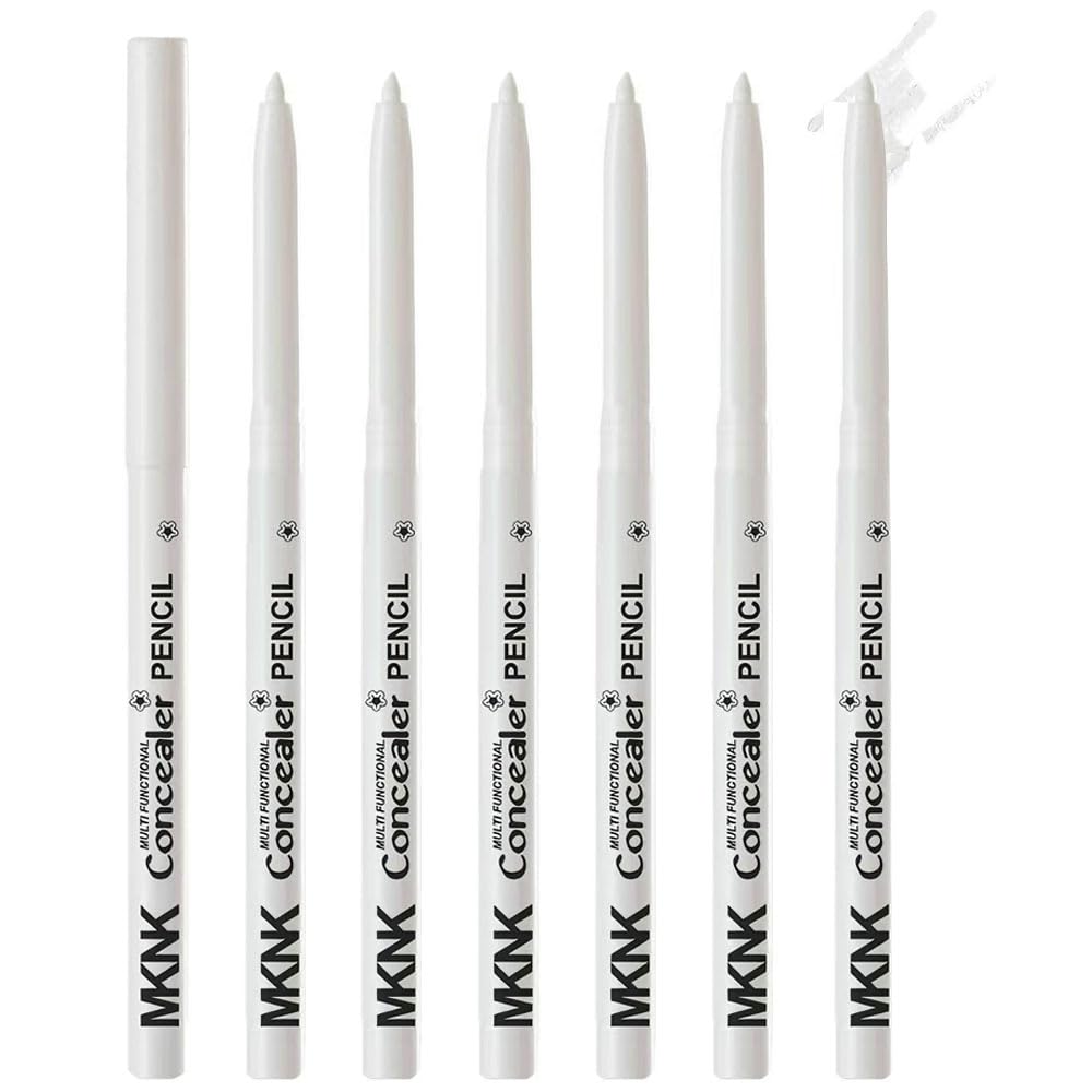 Retractable Creamy Eyeliner & Eyeshadow Sticks - Ultra Pigmented Matte Finish | 4 Pcs in Black, White, Brown, Blue, Purple, Green, Gray