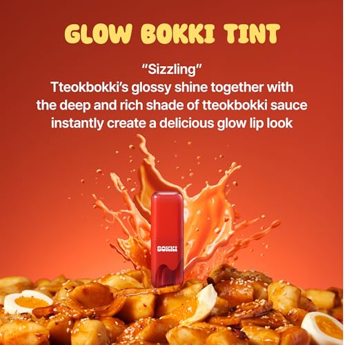 BLACK ROUGE Glow Bokki Tint - GB04 Spicy Pepper | Long-Lasting Korean Lip Stain