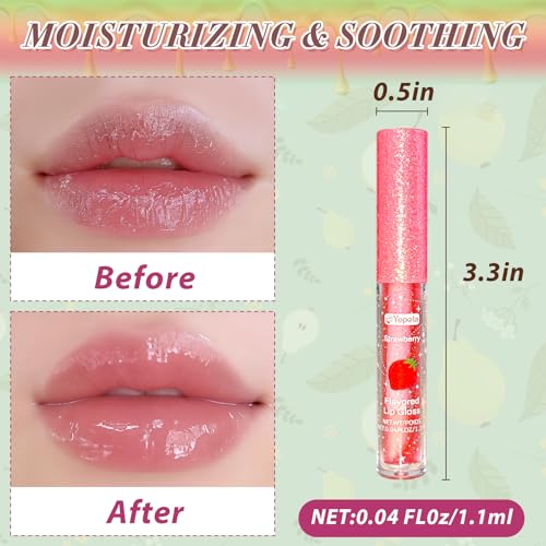 Yopela 24pcs Lip Gloss Set B-24 with Vitamin E & Fruity Flavors