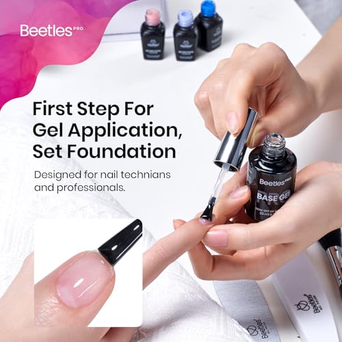 Beetles Pro Gel Base Coat 20ml - Hema-Free, Long-Lasting Soak-Off Formula