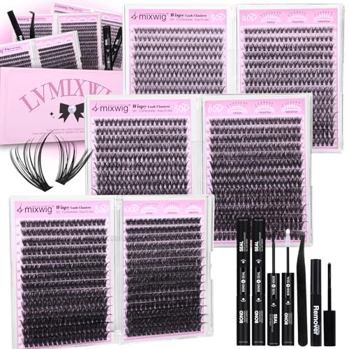 Lash Clusters Kit 1596PCS | Wispy Volume Eyelash Extensions for Beginners