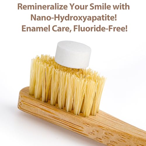 Gaia Guy NanoMint Fluoride-Free Toothpaste Tablets - Remineralize Enamel, Eco-Friendly Travel Mouthwash, 124 Tabs