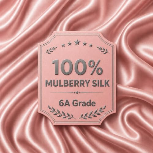 Pink Mulberry Silk Bonnet Sleeping Cap for Women - Adjustable & Breathable