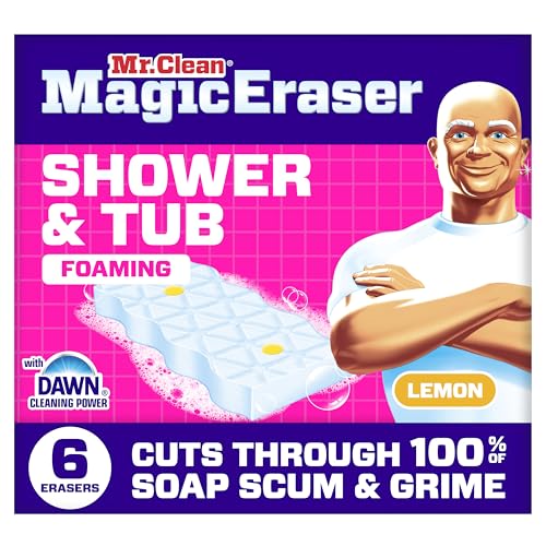 Mr. Clean Magic Eraser Sponge - Lemon Scent, 6ct Shower & Tub Cleaner