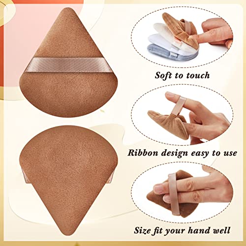 Skylety 120-Piece Triangle Makeup Powder Puffs - Soft Cosmetic Blending Sponges