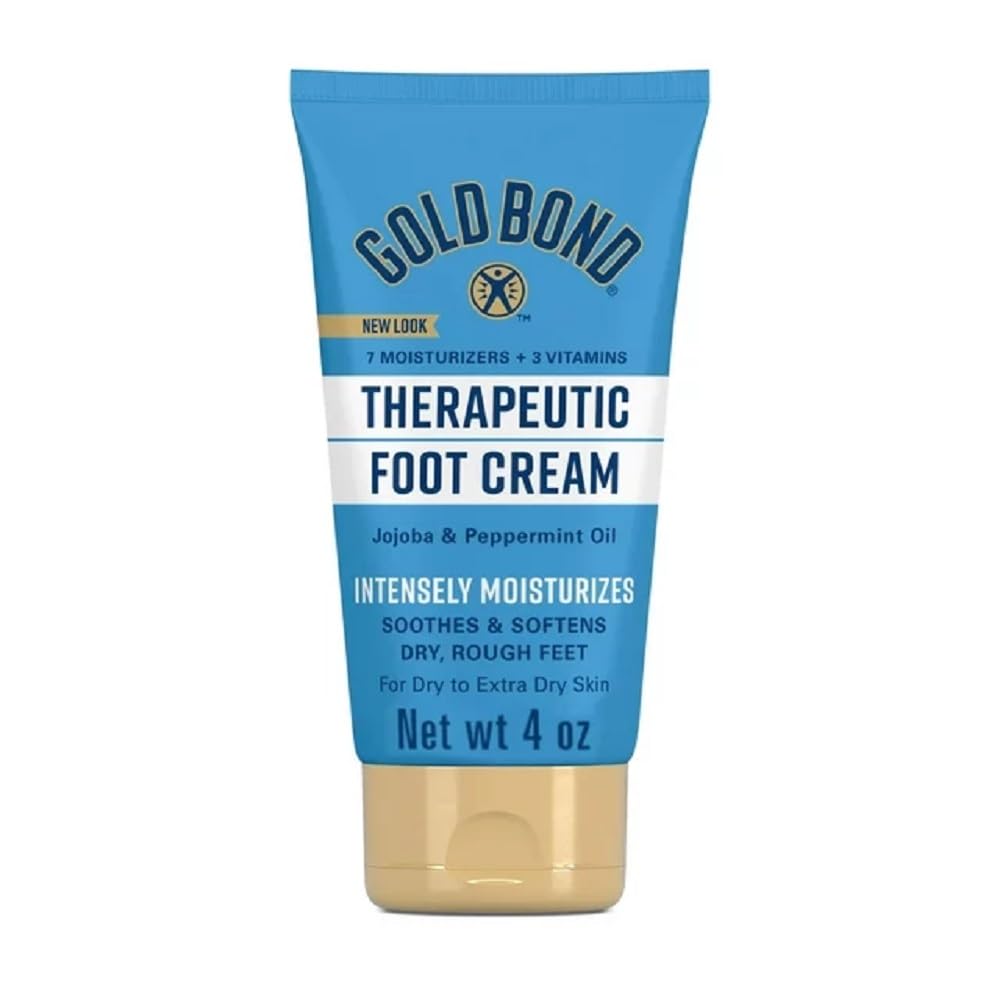 Gold Bond Foot Cream - Triple Action Moisturizer for Dry Feet | 4 Oz (3 Pack)