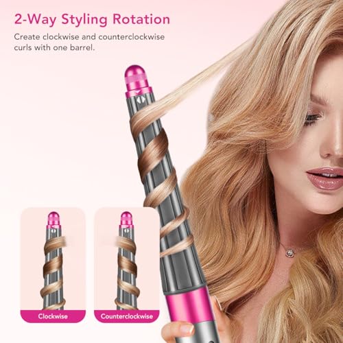 Fuchsia Conical Barrel Attachment for Dyson Airwrap Styler 0.8-1.4 Inch